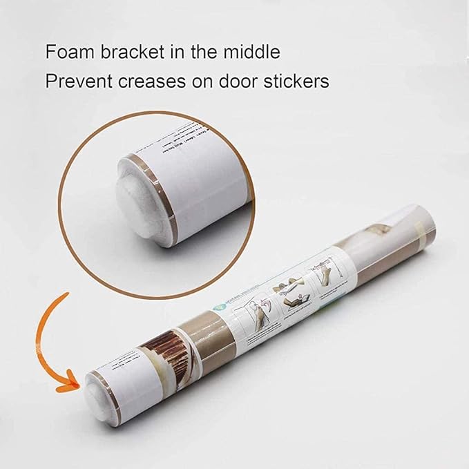 Horse 3D Door Stickers Murals - Peel & Stick - Waterproof & Washable - Matt Finish - Realistic Style - Adults - Wall & Door - 37.4" x 82.7"