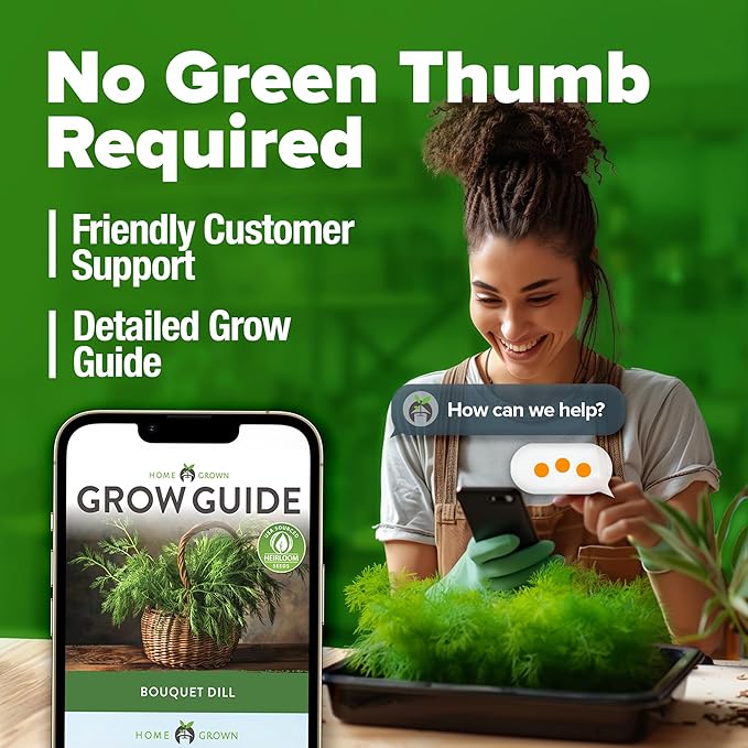 HOME GROWN π¨π¦π π£π₯ππ ππ¨π  Dill Seeds for Planting 1,014 Bouquet Dill Seeds π‘π’π‘-ππ π’ and Heirloom Herb Seeds for Planting Outdoors, Grow Your Fragrant Dill Herb Garden (Anethum graveolens)