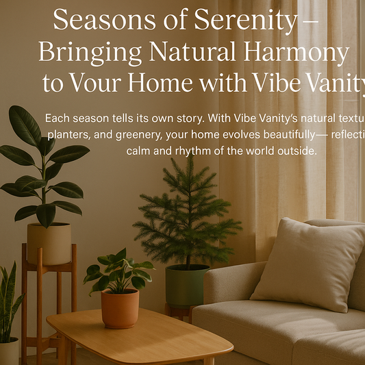 “Seasons of Serenity — Bringing Natural Harmony to Your Home with Vibe Vanity
