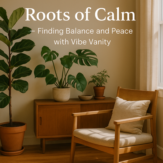 “Roots of Calm — Finding Balance and Peace with Vibe Vanity”