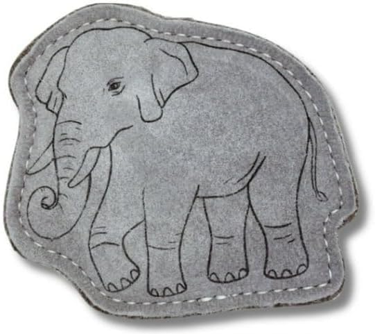 Yeti Dog Chew Premium Leather Dog Toy, All Natural Ethically Sourced, Asian Elephant