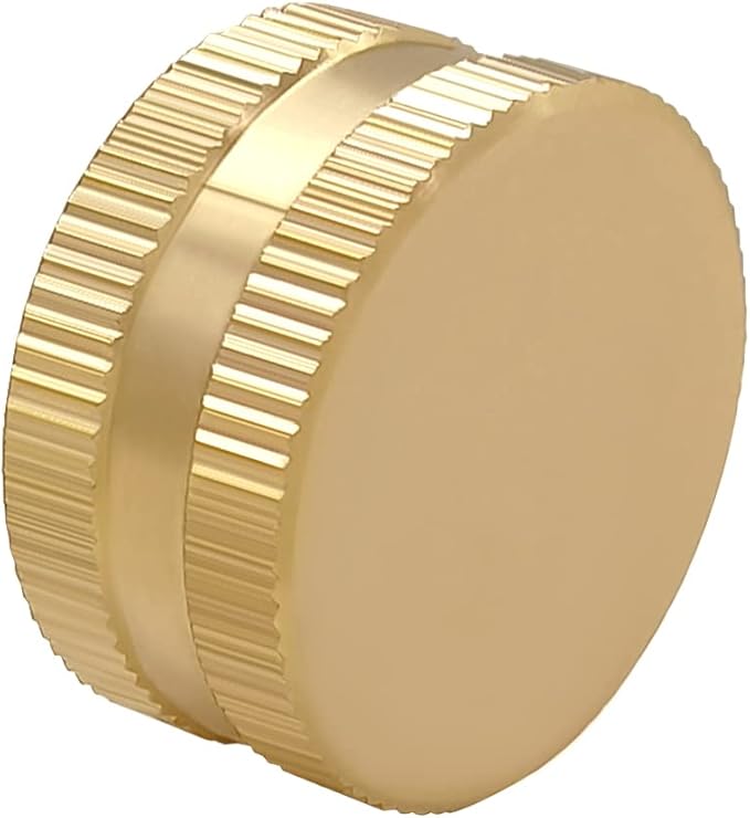 Hooshing 4PCS Brass Garden Hose End Caps 3/4" Female Garden Hose Caps with Washers