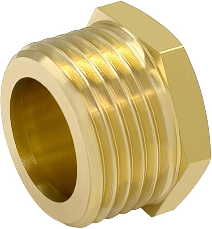 Hooshing 4PCS 3/4" GHT Male Garden Hose End Cap Plug Garden Irrigation Pipe Fittings Water Tubing Stopper