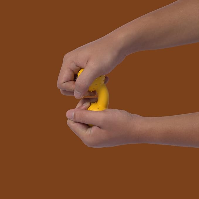 Pup's Pick Dog Chew Toy with Bell - Squeaky Chew Toys for Aggressive Chewers, Natural Rubber Puppy Chew Toys for Teething, Medium and Small Breeds Indestructible Dog Toy, Teething Toys for Puppies