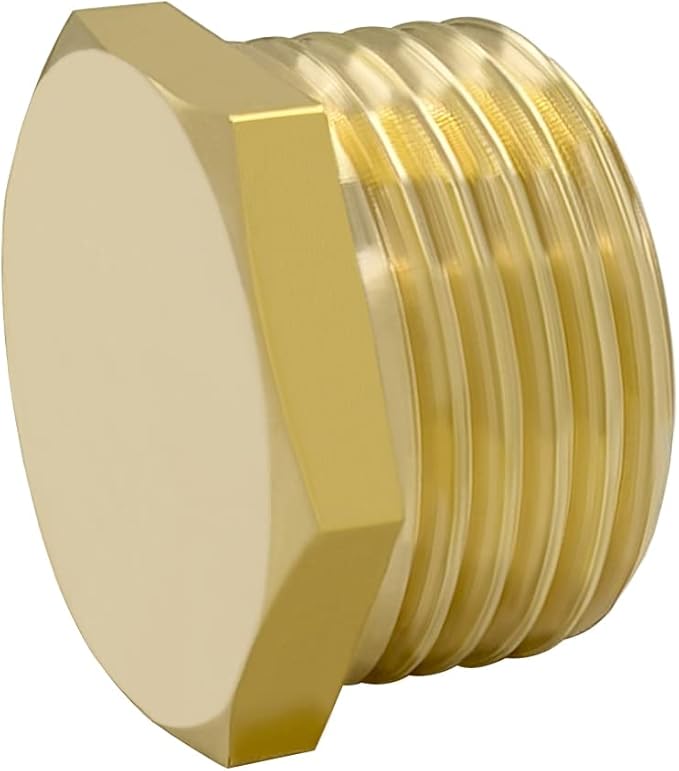 Hooshing 4PCS 3/4" GHT Male Garden Hose End Cap Plug Garden Irrigation Pipe Fittings Water Tubing Stopper