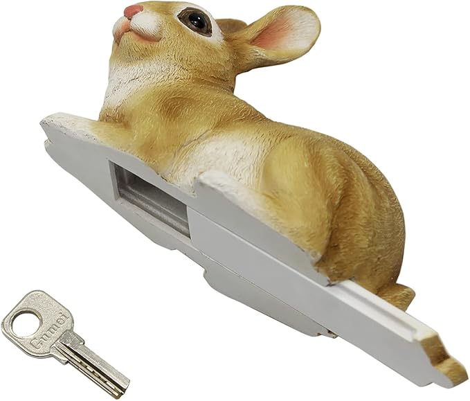 Hide a Key Rabbit Figurines Bunny Statue Polyresin Rabbit Ornament Rabbit Outdoor Garden Statue
