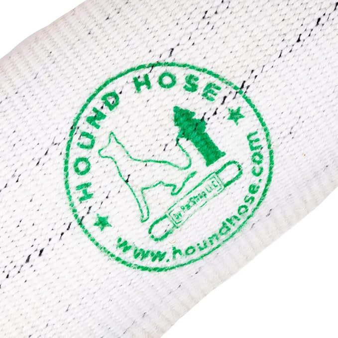 Rock-N-Rescue Hound Hose Firehose Dog Toy - Interactive Training Tug Rope from Durable Recycled Fire Hose. Indoor Outdoor Fetch Toy, Medium with Rescue Rope Handles