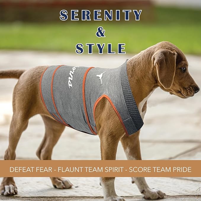 NCAA Texas Longhorns Dog Anxiety Shirt Calming Soothing Vest, for Dogs & Cats with Anxiety, Fears, Fireworks, Loud Noises, Dark, Lonely Keeps Dogs Calm Feeling Safe, Relaxing Jacket, X-Small