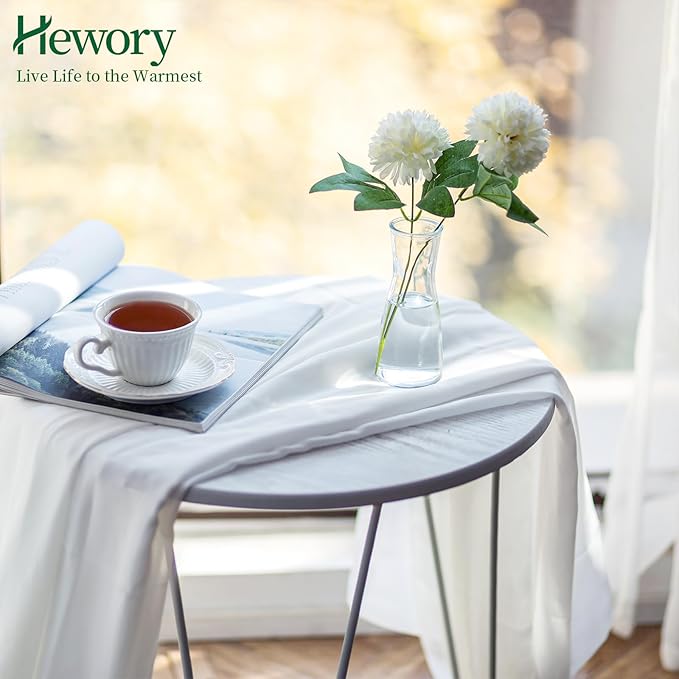 Hewory Glass Bud Vases for Centerpieces - Clear Small Flower Vase Set of 12, Modern Minimalist Cute Mini Decorative Bulk Vases for Wedding Bridal Shower Birthday Party Events Dining Room Table Decor