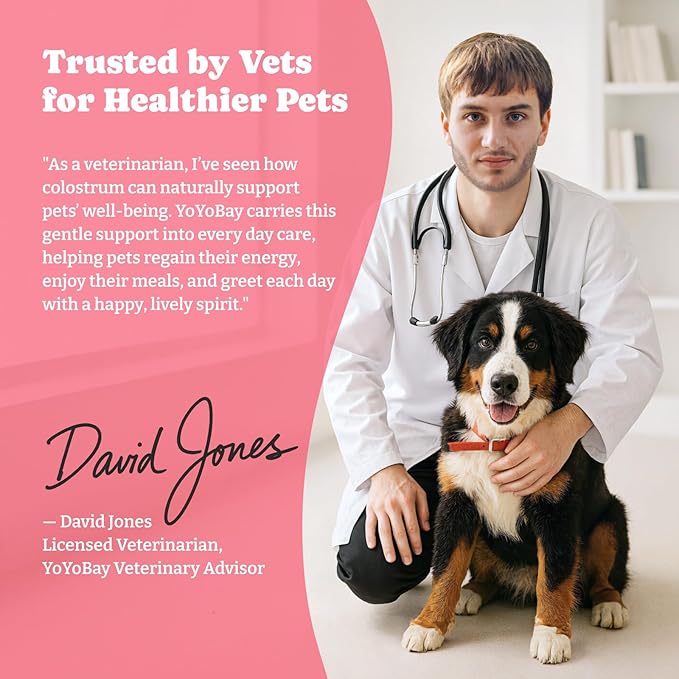 Bovine Colostrum Nutritional Gel for Dog & Cat - High Calorie Supplement for Dogs and Cats, Support Appetite for Cat, Immune Support, Dog Weight Gainer, Senior Dogs Cats Supplement