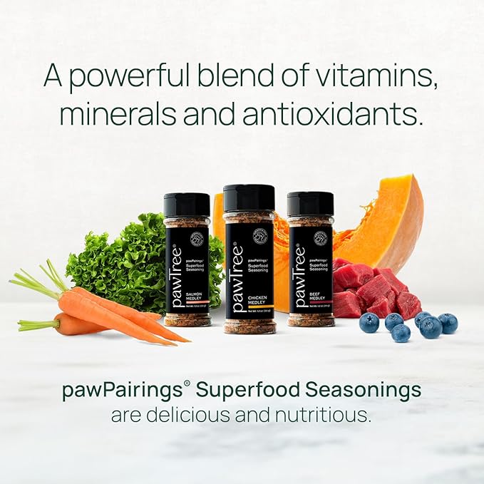 pawTree Unleash Your Inner Chef - pawPairings Pet Food Topper - 3Pack (Salmon, Beef, Chicken Liver)