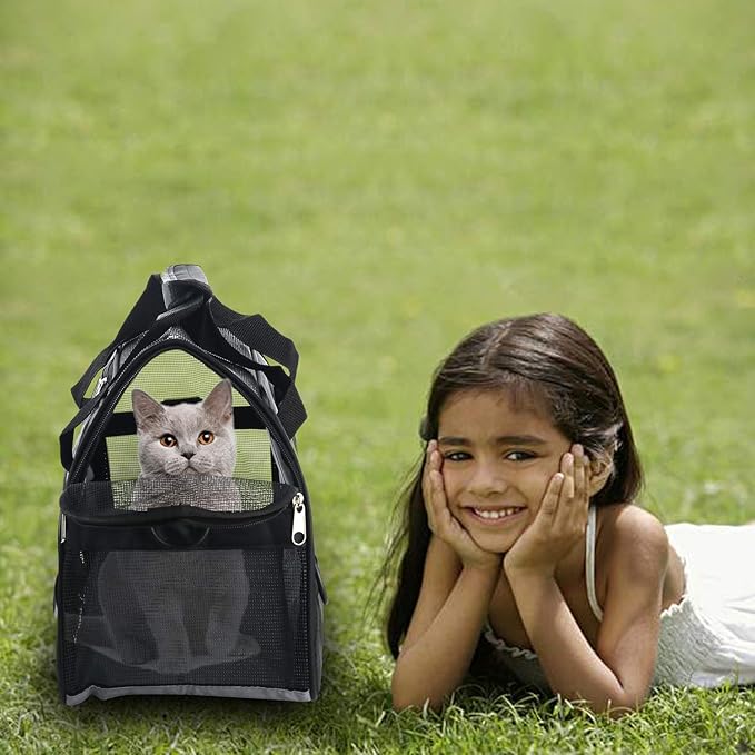 Pet Carrier Soft-Sided Carriers for Cat Carriers Dog Carrier for Small Medium Cats Dogs Puppies Pet Carrier Airline Approved Cat Dog Pet Travel Carrier (Medium,Black)