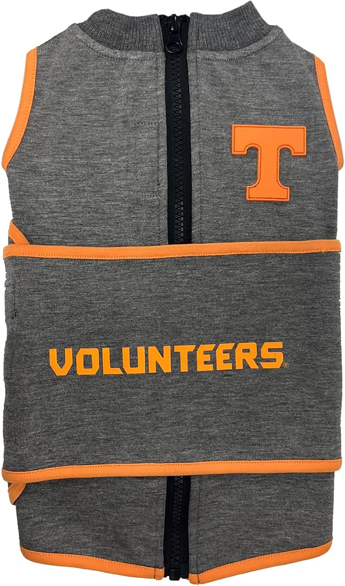 NCAA Tennessee Volunteers Dog Shirt Calming Soothing Vest for Dogs Cats with Fears, Fireworks, Loud Noises, Dark, Lonely Keeps Dogs Calm Feeling Safe, Relaxing Jacket Large