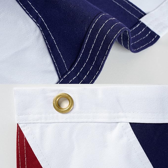 Homissor British Flag Cotton 3x5 Union Jack England Flags Embroidered Sewn Stripes United Kingdom UK Flag Heavy Duty Indoor