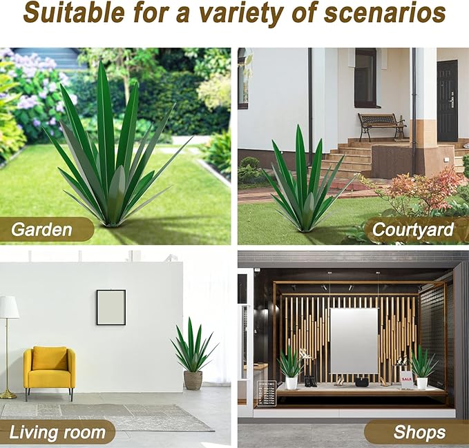 Homight Metal Tequila Country Sculpture DIY Tequila Plant Home Decor Country Tequila Garden Ornament Indooutdoor Statuette Patio Lawn Patio Stake Decoration Gift to The Garden…