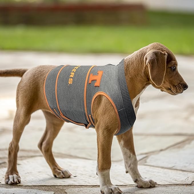 NCAA Tennessee Volunteers Dog Anxiety Shirt Calming Soothing Vest for Dogs Cats with Anxiety, Fears, Fireworks, Loud Noises, Dark, Lonely Keeps Dogs Calm Feeling Safe, Relaxing Jacket Small
