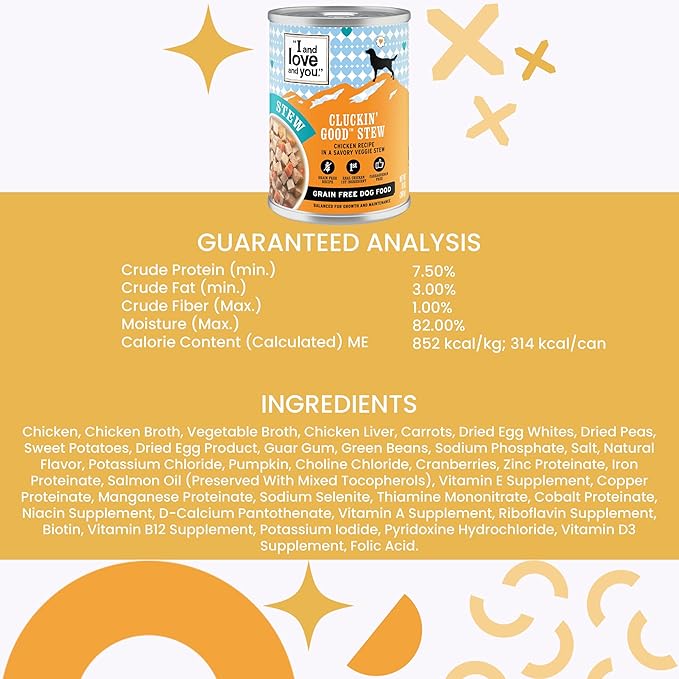 "I and love and you" Naked Essentials Wet Dog Food - Grain Free and Canned, Chicken, 13-Ounce, Pack of 12 Cans