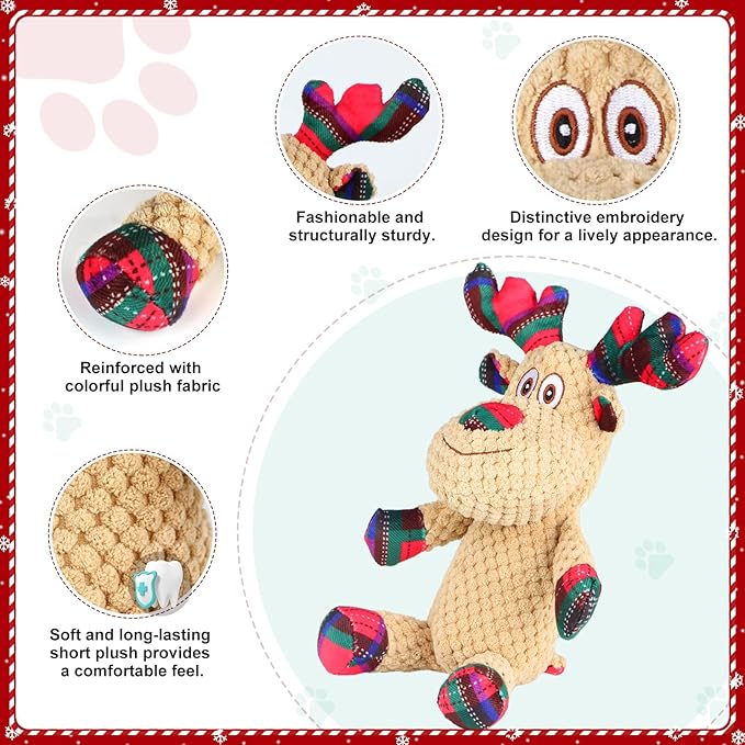 Dog Toy, Squeaky Interactive Dog Toys to Keep Them Busy for Large Small Dogs, Plush Puppy Toys, Best Gifts for Dogs.