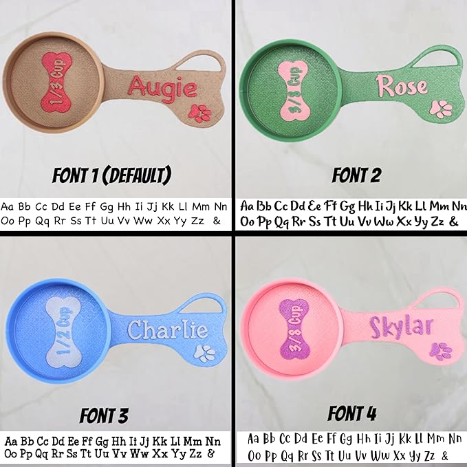 Personalized Dog Food Scoop Custom Scooper Pet Kibble Scoop Food Dispenser Dog Measuring Cup Custom Pet Accessories Gift Idea For Dog Lover (5oz - 5/8cup)