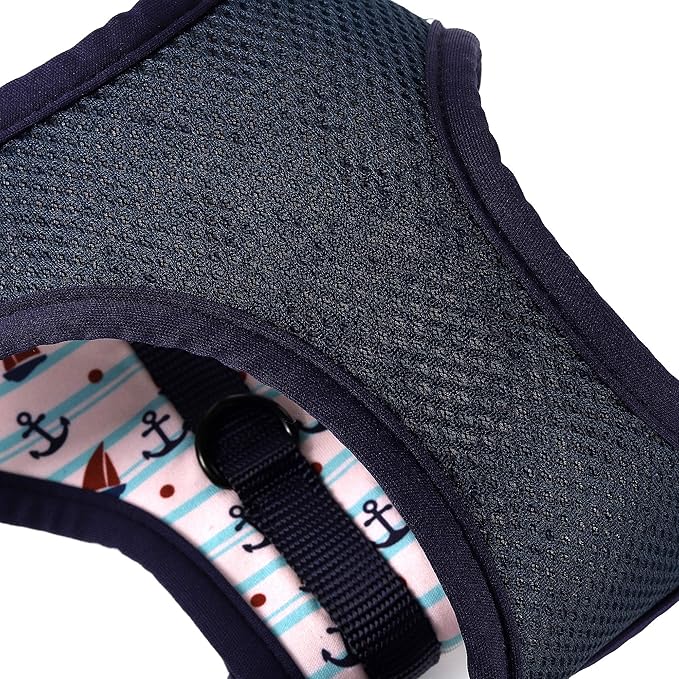 Mile High Life Step in Dog Harness for Small Dogs No Pull, Easy Get on Air Mesh Vest Harness, Adjustable Easy Closures Both Neck and Chest (White, XS Chest 11.4"-16.1")