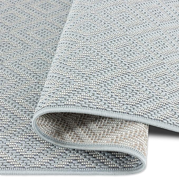 Home Dynamix Tripoli Lydia Indoor/Outdoor Area Rug 7'10"x10'2", Modern Blue