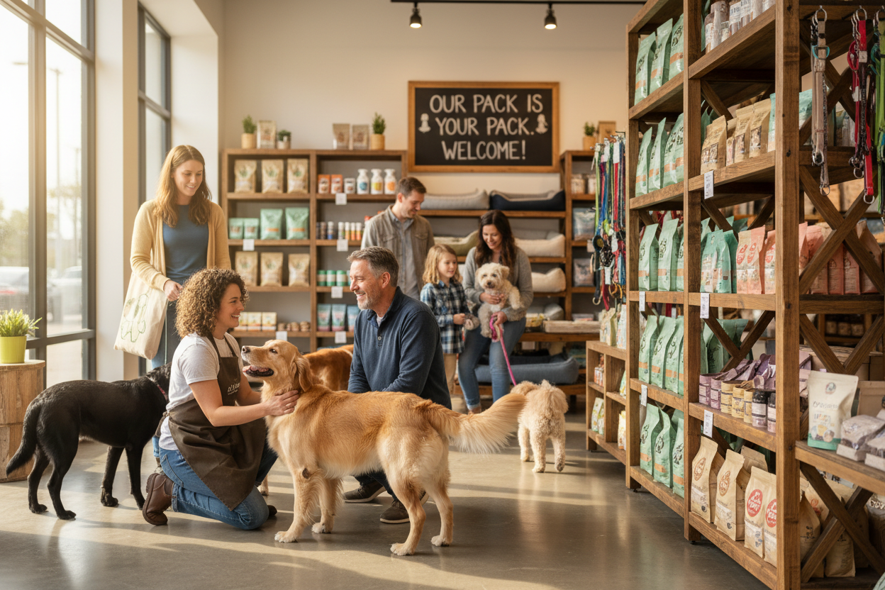 At The Pet Patch, we’re more than a pet supply store—we’re a community of pet lovers dedicated to helping pets live happy, healthy lives. We believe every pet deserves quality care, comfort, and products that support their well-being at every stage of life. (make it real photo)